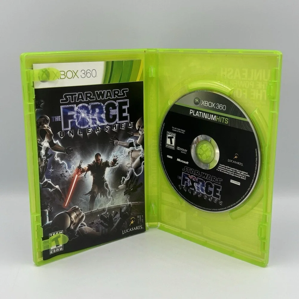 Star Wars The Force Unleashed Platinum Hits Complete Microsoft Xbox 360 CIB‎
